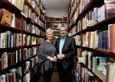 Gavin Esler and Sally Magnusson at Wigtown Book Festival