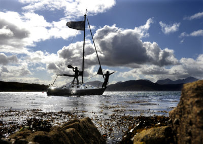 Celestial Radio Boat at "Bonnie Boat" arts event, Isle of Skye