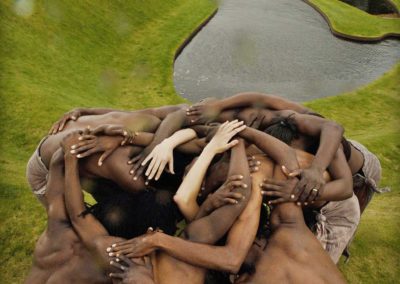 Tumbuka dance company at the Scottish Modern Art Gallery during the Edinburgh Festival Fringe