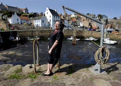 Elisabeth Loenskaja at Crail Harbour during the East Neuk Festival 2019