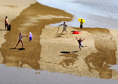 Schubert Sand Drawing at East Neuk Festival launch