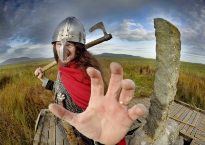 Viking historic re-enactor Guthrum Thorwulfsson at Wigtown Book Festival