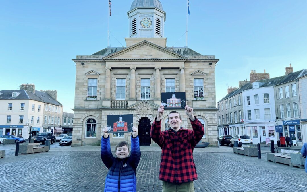 Colourful designs by young artists are set to transform a Borders town hall