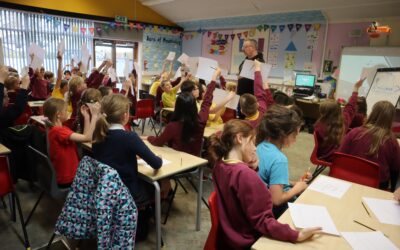 Big DoG Spreads the Love of Reading in Schools Across Dumfries and Galloway 